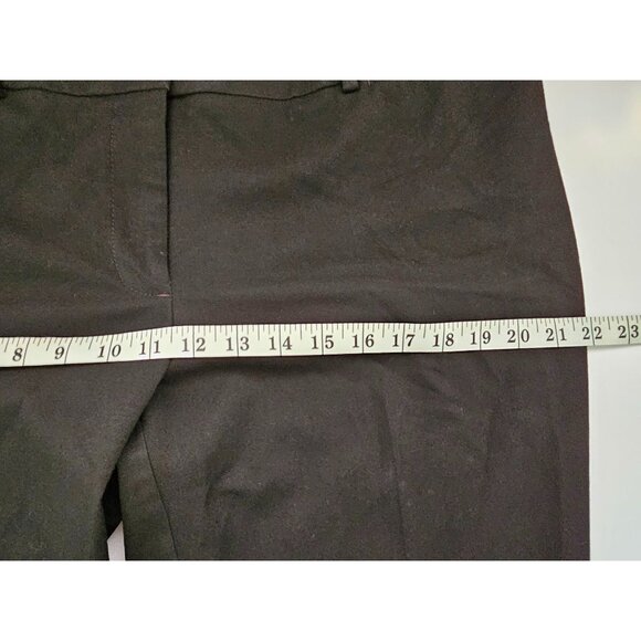 Loft Straight Leg Black Stretch Marisa Trouser Dress Pants Size 14 - Picture 7 of 10